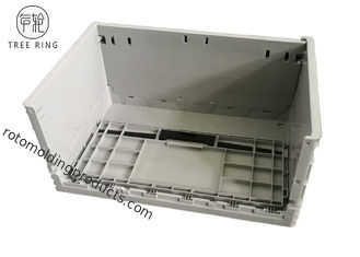 PE 50 লিটার Collapsible প্লাস্টিক Crate, ওয়াল ইউটিলিটি স্টোরেজ প্লাস্টিক Ventilated Crates