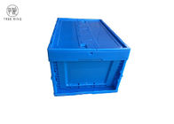 টার্নওভার Collapsible প্লাস্টিক Crate Foldable ঢাকনা সঙ্গে প্লাস্টিক স্টোরেজ Crate মুভিং